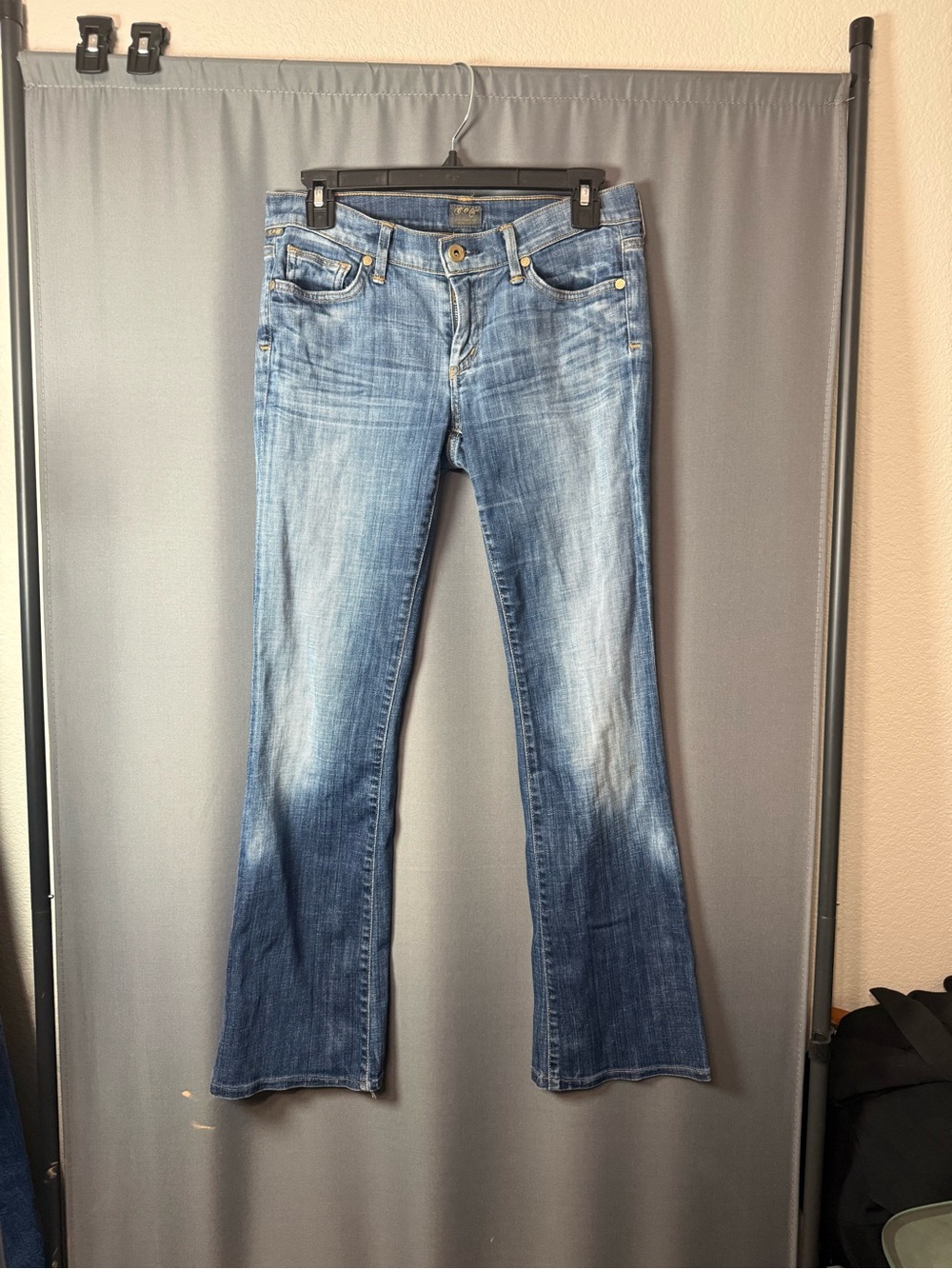 Citizens Of Humanity Light Blue Faded Flare Jeans
